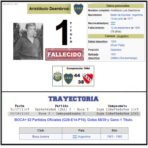 DT - DEAMBROSI ARISTOBULO
